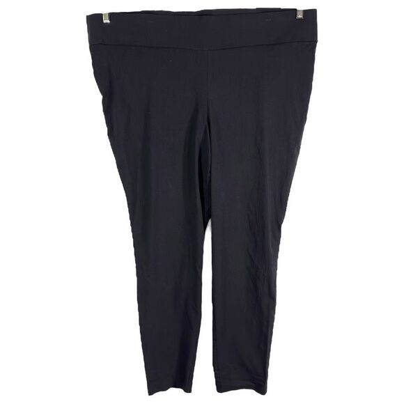 Torrid Plus Size 4X Leggings‎ Pants Solid Black Stretch Pull On Full Length 1674 - Picture 8 of 8
